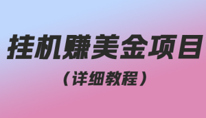挂机赚美金项目,可批量操作,单机器200+【入坑思路+详细教程】-趣丸网