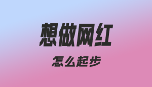 想做网红怎么起步?-趣丸网