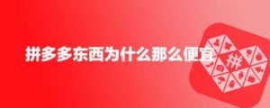 为什么拼多多的东西那么便宜？揭秘拼多多低价背后的秘密-趣丸网