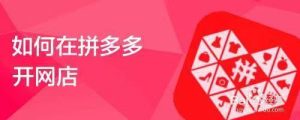 自己有货资拼多多怎么开网店新手入门-趣丸网